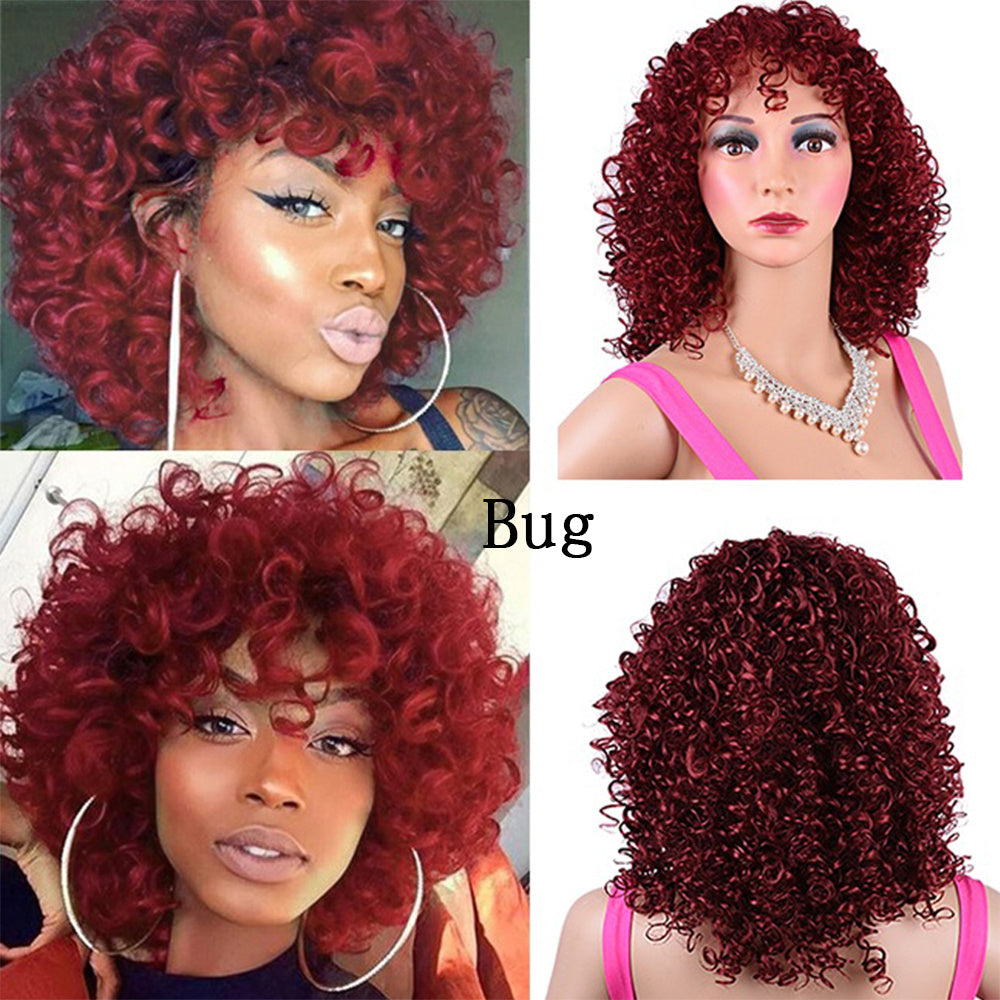 Perruque Synthétique Afro Bouclée - Cheveux Frisés Naturels ConiWell