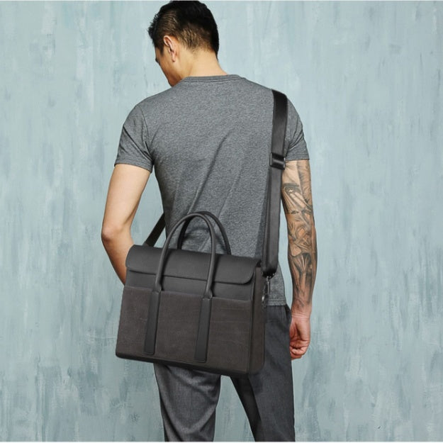 Sacoche Homme Cuir Vachette - Ordinateur Messenger ConiWell