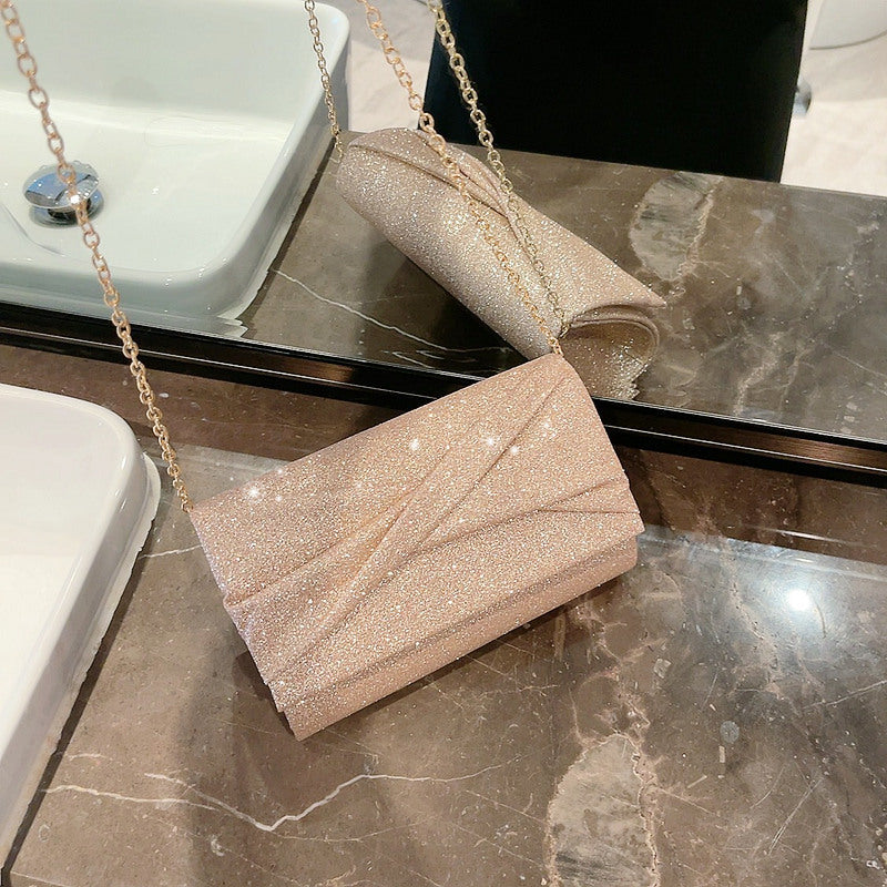 Pochette Enveloppe Dorée Femme - Clutch Fashion Élégant ConiWell