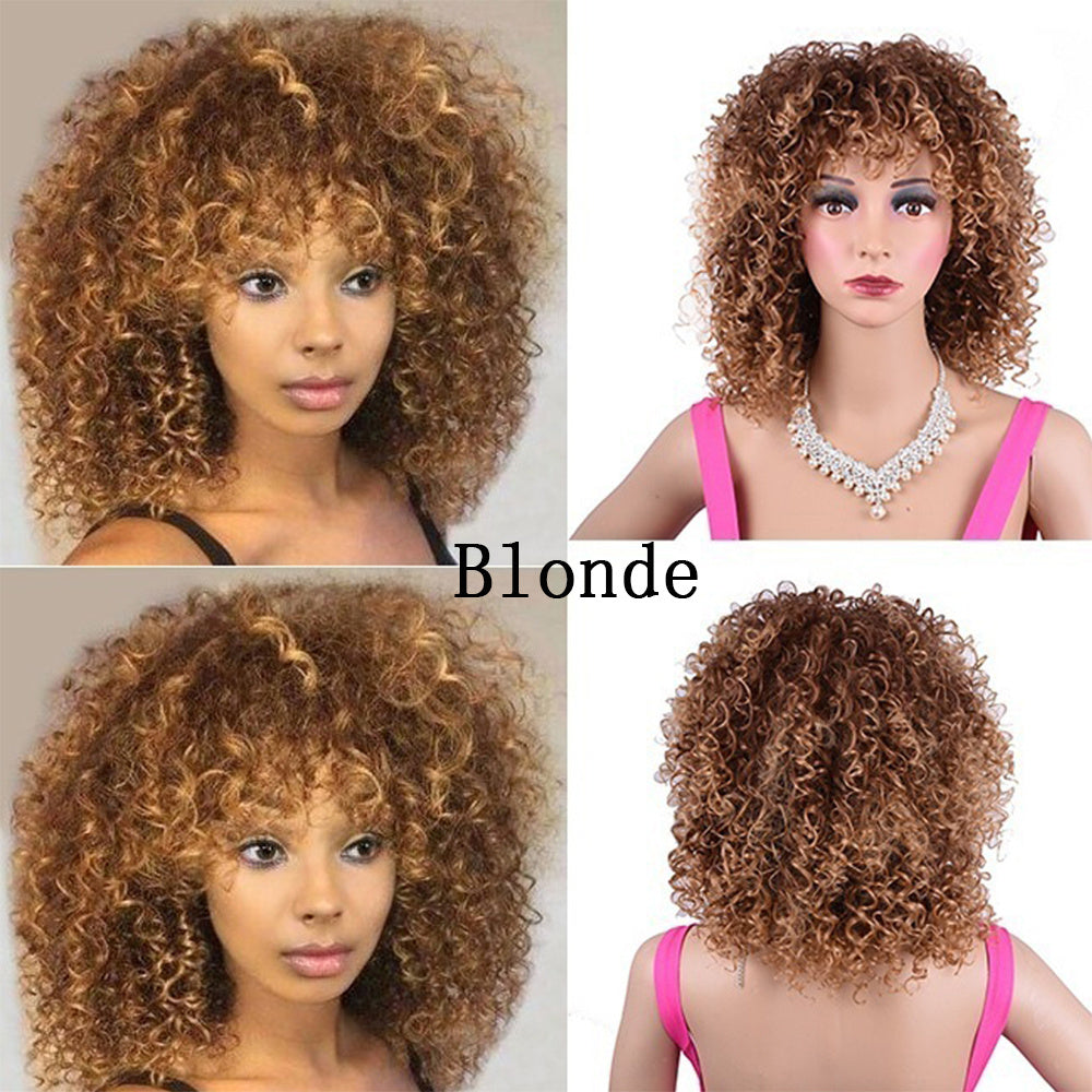 Perruque Synthétique Afro Bouclée - Cheveux Frisés Naturels ConiWell
