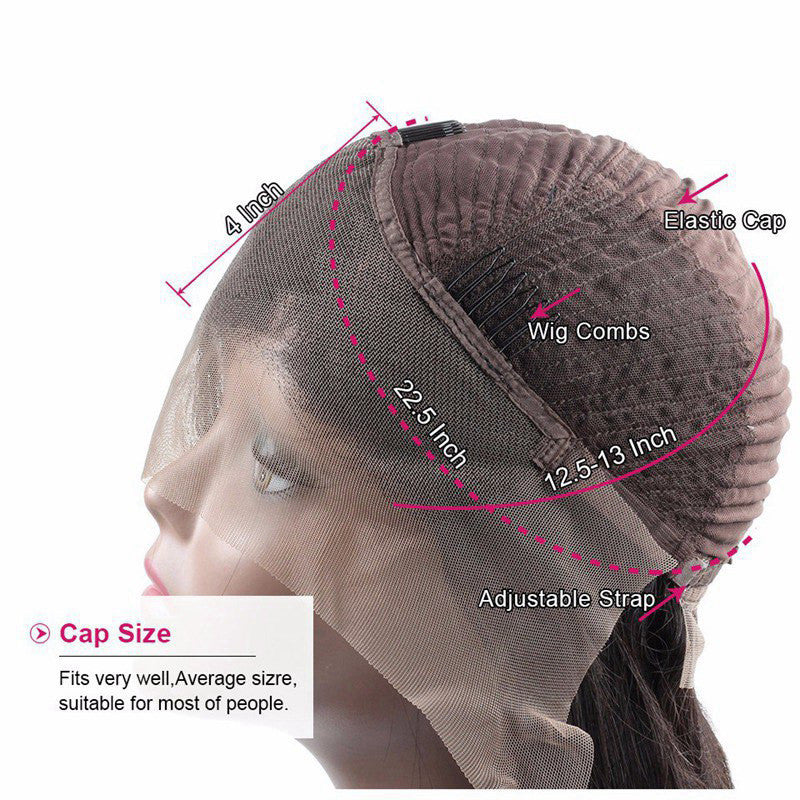 Perruque Remy Dentelle Frontale Ombrée - Cheveux Naturels Colorés ConiWell