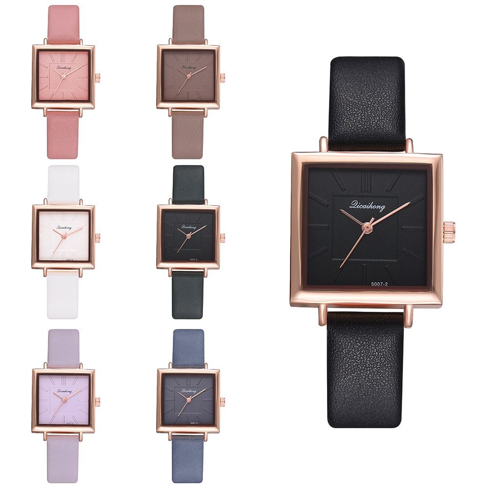 Montre Femme Carrée Chic - Design Square Intemporel ConiWell