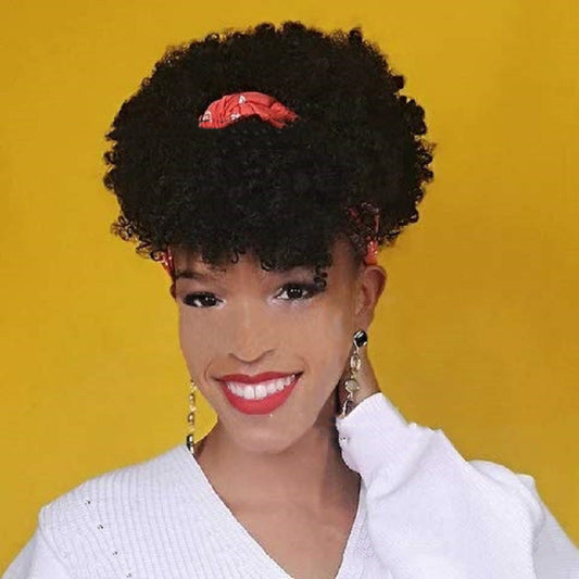 Perruque Afro Courte Bouclée - Coupe Courte Frisée Femme ConiWell
