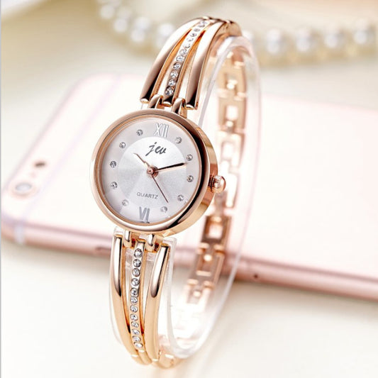 Montre Femme Cristal Strass - Acier Inoxydable Brillant ConiWell