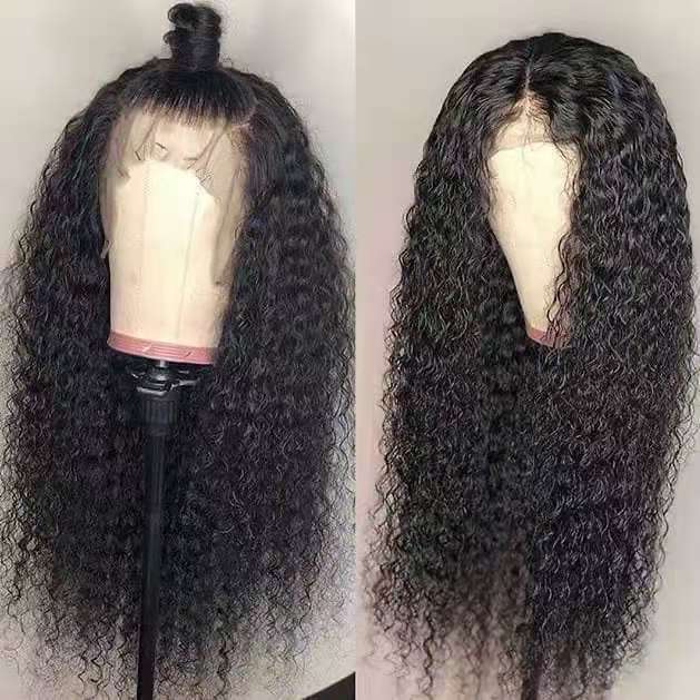 Perruque Afro Bouclée Dentelle Frontale - Fibre Synthétique ConiWell