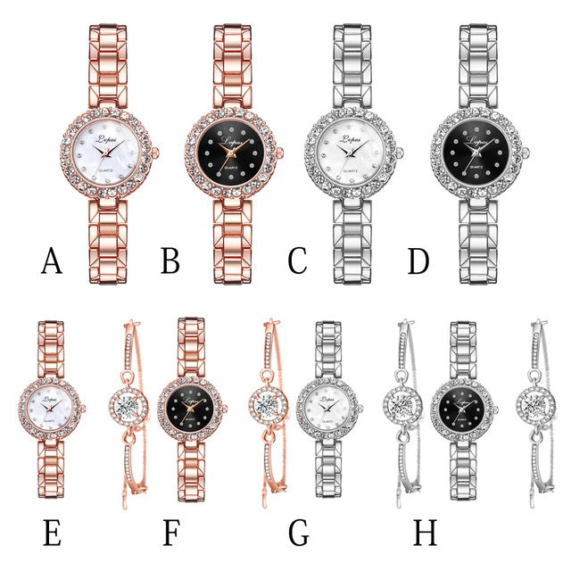 Montre Femme Cristal Bijou - Design Joaillerie Élégant ConiWell