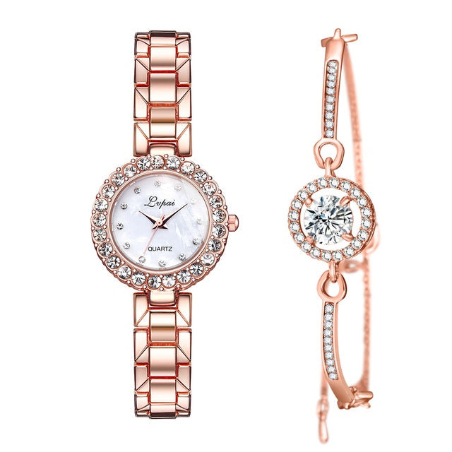 Montre Femme Cristal Bijou - Design Joaillerie Élégant ConiWell