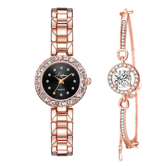 Montre Femme Cristal Bijou - Design Joaillerie Élégant ConiWell