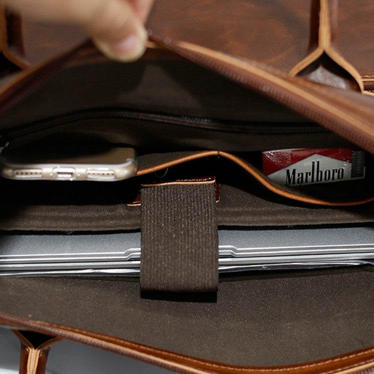 Sac Homme Cuir Véritable - Handbag Élégant Premium ConiWell