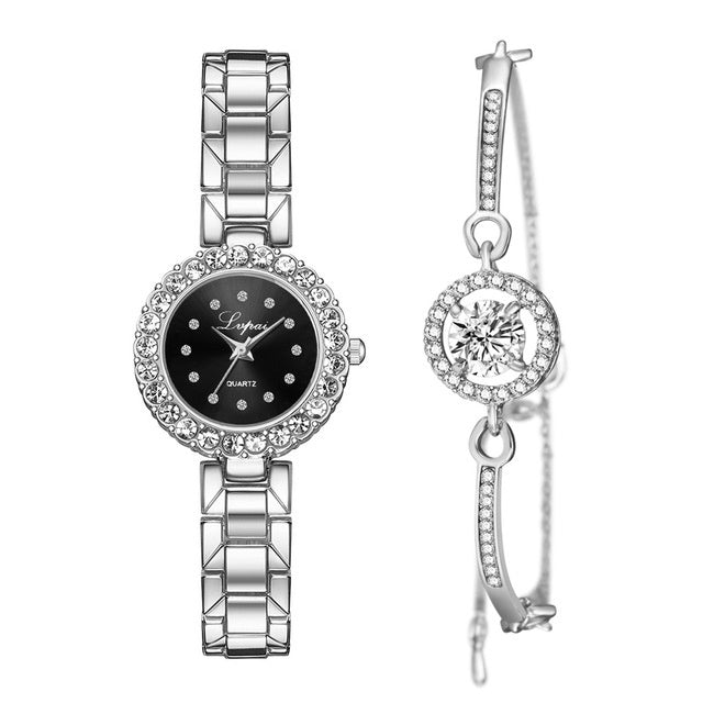 Montre Femme Cristal Bijou - Design Joaillerie Élégant ConiWell