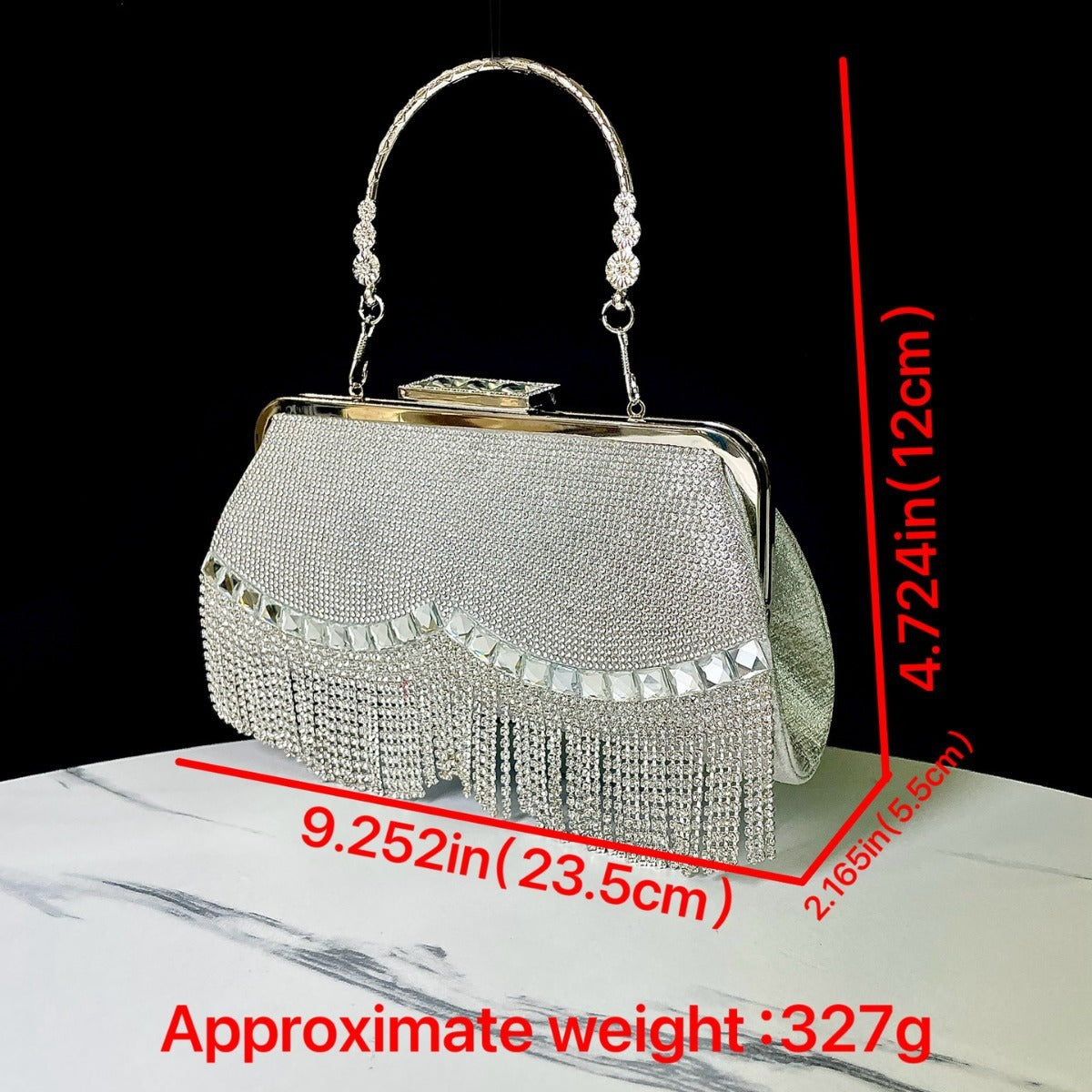 Sac Bandoulière Pompons Femme Style Princesse Glamour