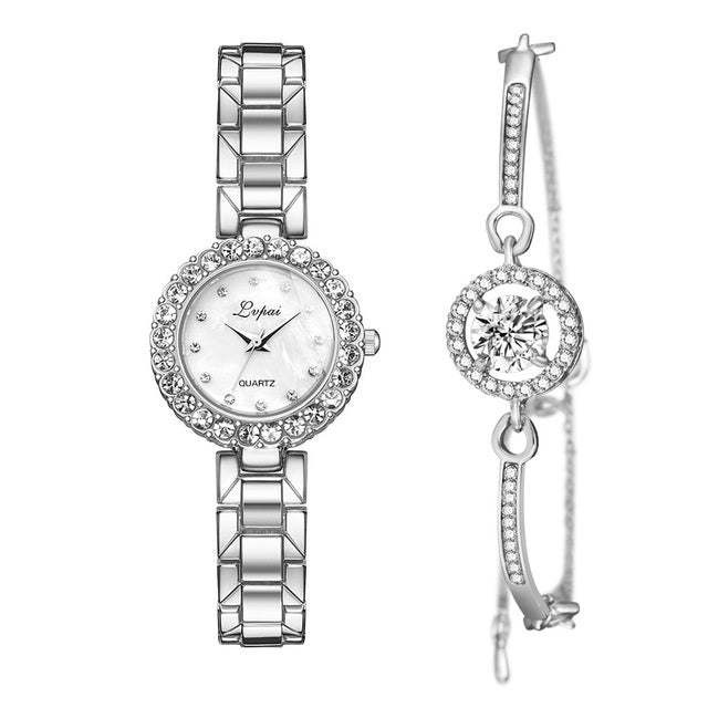 Montre Femme Cristal Bijou - Design Joaillerie Élégant ConiWell