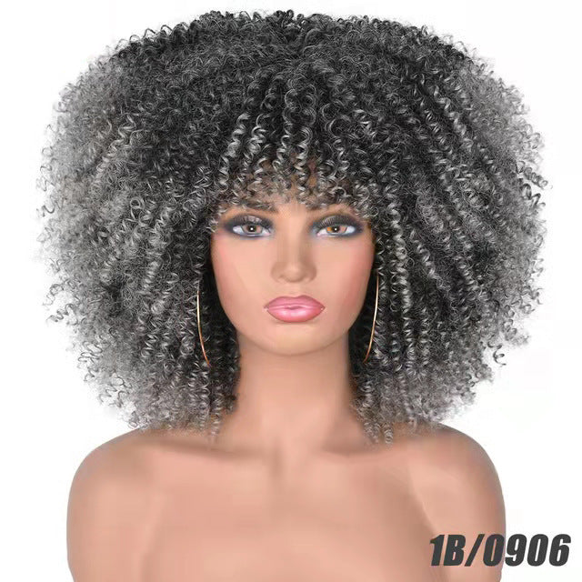 Perruque Afro Cheveux Bouclés Africains - Style Naturel ConiWell