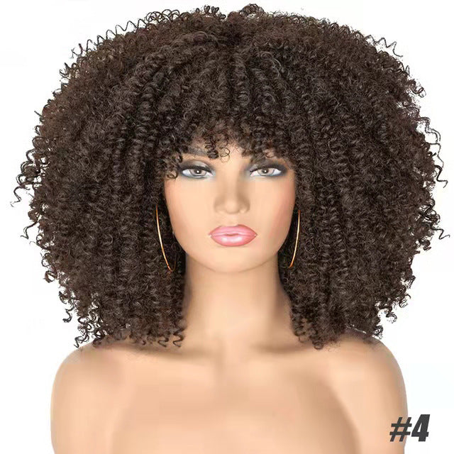 Perruque Afro Cheveux Bouclés Africains - Style Naturel ConiWell
