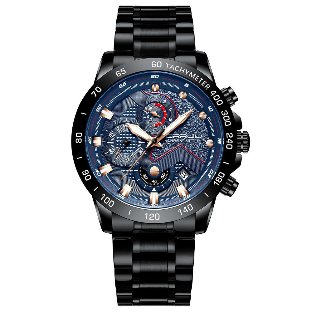 Montre Homme Bleu Royal Multifonction - Acier Inoxydable ConiWell
