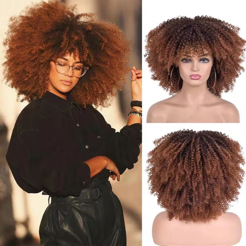 Perruque Afro Cheveux Bouclés Africains - Style Naturel ConiWell
