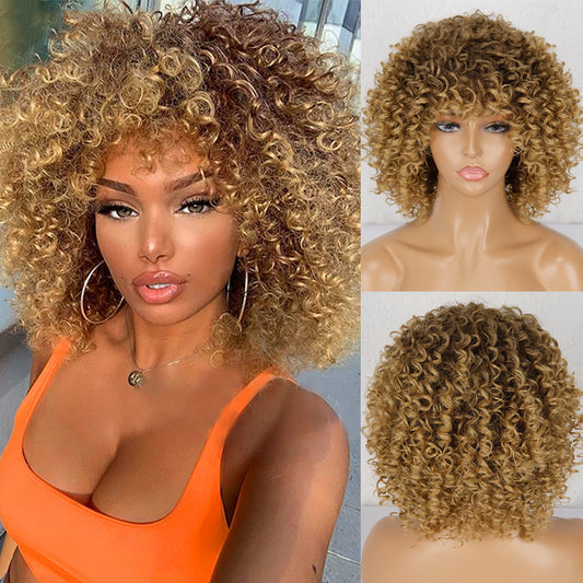 Perruque Synthétique Afro Bouclée - Cheveux Frisés Naturels ConiWell