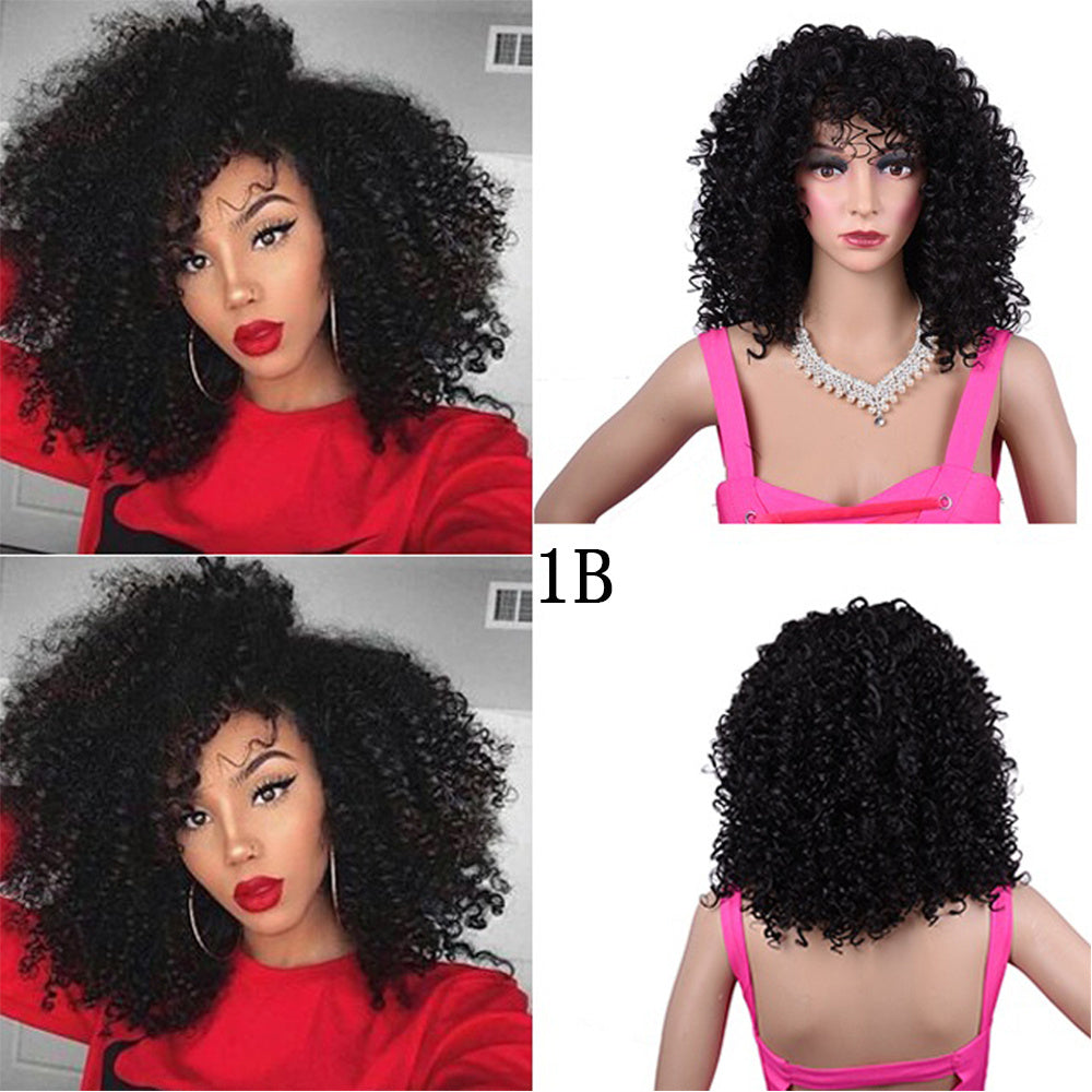Perruque Synthétique Afro Bouclée - Cheveux Frisés Naturels ConiWell