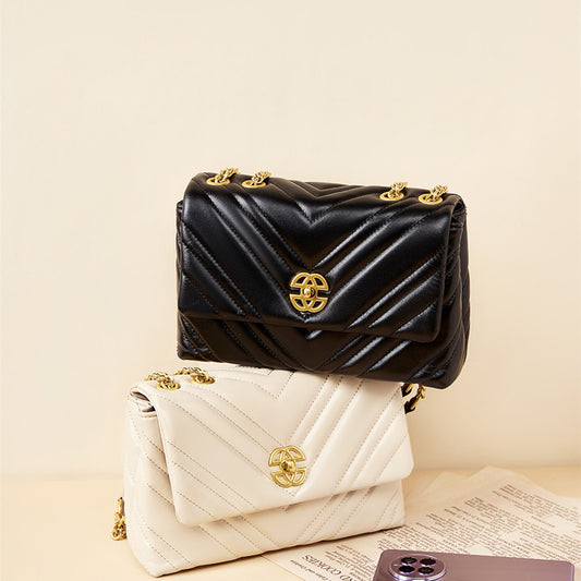 Sac Bandoulière Carré Cuir Vachette Femme Qualité Premium ConiWell